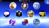 PlayStation Vita UI in Frutiger Aero style